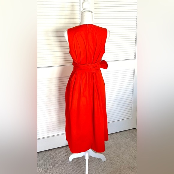 J. by J. Crew Orange Wrap Dress - Picture 3 of 7